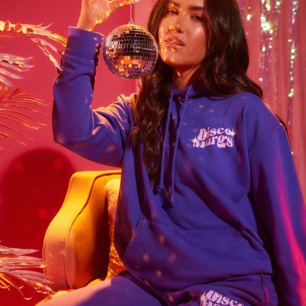 DISCO MARGS by Tinx Purple Limited Edition Hoodie Sweatshirt